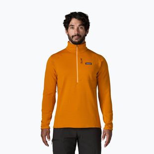 Herren-Trekkingsweatshirt Patagonia R1 Pullover autumn orange