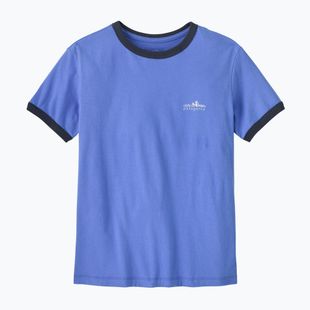 Damen-T-Shirt Patagonia Fitz Roy Foothills Ringer Tee diver blue