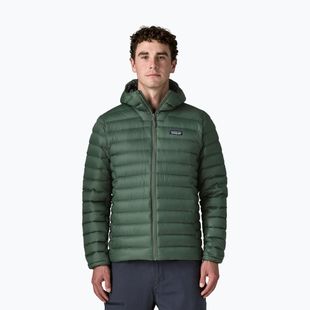 Herren-Daunenjacke Patagonia Down Sweater Hoody treeline green