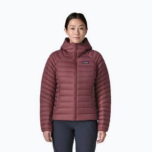 Damen-Daunenjacke Patagonia Down Sweater Hoody dark ruby