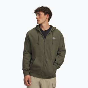 Herrenpullover Under Armour Rival Fleece Full Zip marine od green/white