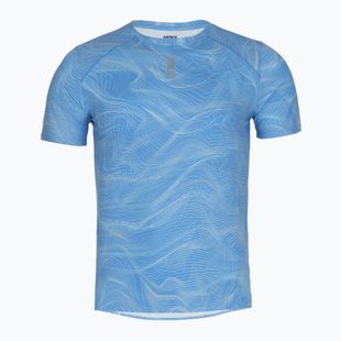 Herren-Laufshirt HOKA EveryRun CLF PRT mineral blue