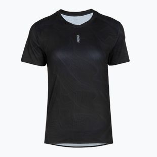 Damen-Laufshirt HOKA EveryRun CLF PRT black/squid ink