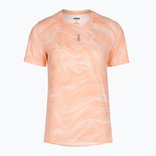 Damen-Laufshirt HOKA EveryRun CLF PRT sunstone print