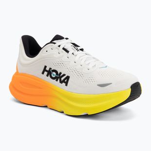 Herren-Laufschuhe HOKA Bondi 9 white/neon tangerine