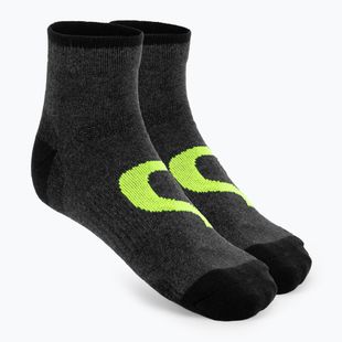 Tennissocken Evoq Trainer graphit/schwarz/gelb