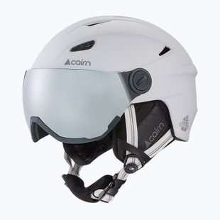 Skihelm Cairn Electron Visor mat white