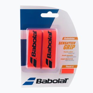 Badmintonschlägerbandagen BABOLAT bad.Grip Sensation 2 Stück rot 154941