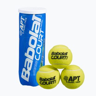 Babolat Court Padel Bälle 3 Stück gelb 501098