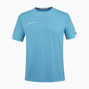 Shirt Kinder Babolat Play Crew Neck Jr cyan blue