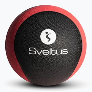 Medizinball Sveltus Medicine Ball Rubber 4 kg red/ black