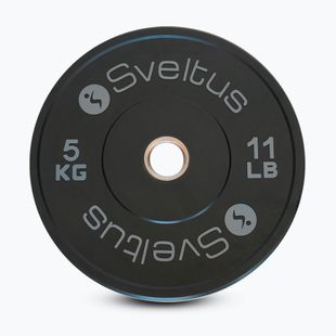 Olympische Bumper-Scheibe Sveltus Training Olympic Disc 5 kg black