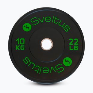 Olympische Bumper-Scheibe Sveltus Training Olympic Disc 10 kg black
