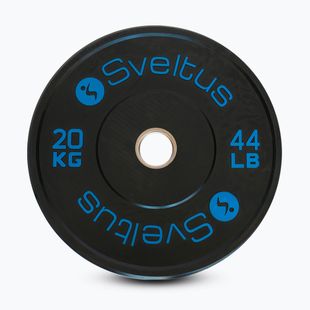 Olympische Bumper-Scheibe Sveltus Training Olympic Disc 20 kg black