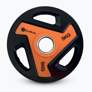 Olympische Gewichtsscheibe Sveltus Olympic Disc With Handles 5 kg black