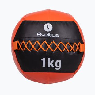 Sveltus Wall Ball 1 kg schwarz/rot