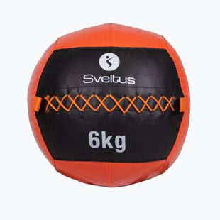 Sveltus Wall Ball 6 kg schwarz/rot