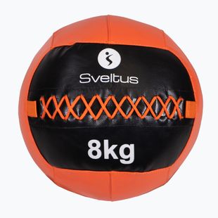 Sveltus Wall Ball 8 kg schwarz/rot