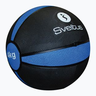 Sveltus Medizinball 4 kg schwarz/blau