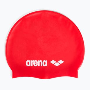 Arena Classic Silikon Badekappe rot/weiß