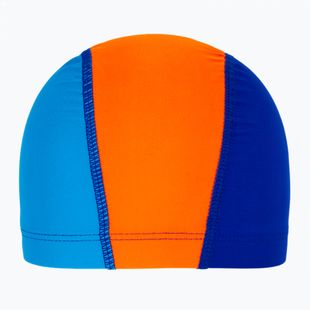 Arena Unix II Jr Kinderschwimmkappe blau/orange/hellblau