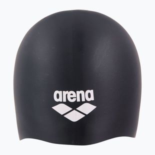 Arena Long Hair Badekappe schwarz/weiß