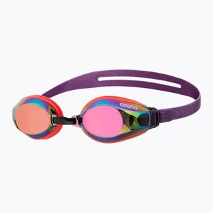Arena Zoom X-Fit Mirror Schwimmbrille in Kupfer/heller Koralle/Pflaume