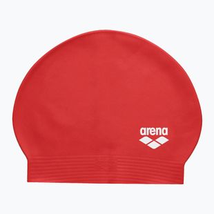 Arena Soft Latex II Badekappe rot/weiß