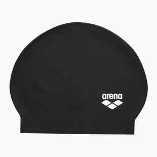 Arena Soft Latex II Badekappe schwarz/weiss