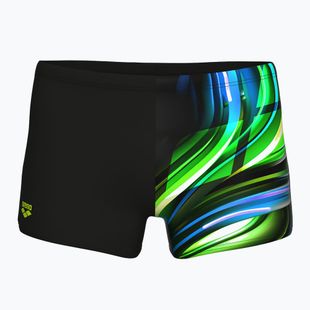 Men's arena Bloom Swim Boxer Shorts multi schwarz/schwarz