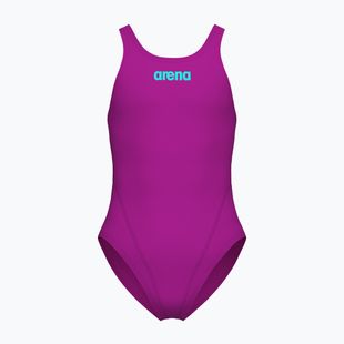 Kinder Badeanzug Arena Team Swim Tech Solid very fuchsia/water