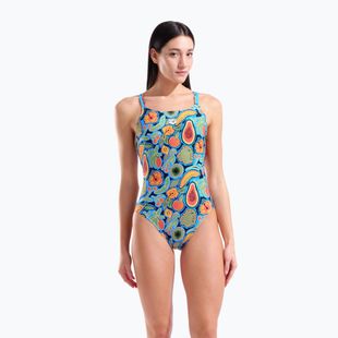 Damen-Einteiler Badeanzug arena Fruits Lace Plus Back multi/turquoise / multi