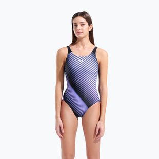 Damen-Einteiler Badeanzug arena Night Light U Back blue multi/black