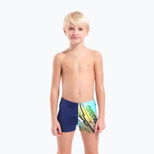  Jungen-Badeboxer arena Loud Swim Short navy/multi