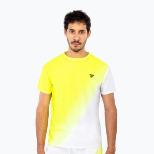 Herren-Tennisshirt Tecnifibre X-Loop Tee white/yellow