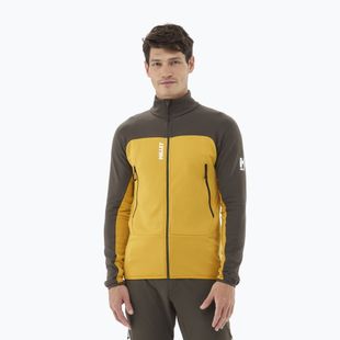 Sweatshrit Hoodie Herren Millet Fusion Grid safran/deep jungle