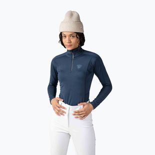 Damen-Thermoaktivshirt Rossignol Classique 1/2 Zip dark navy