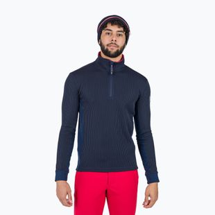 Ski Sweatshirt Hoodie Herren Rossignol Cieloalto Fleece Half zip dark navy