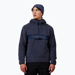 Herren-Fleecejacke Rossignol Alltrack Anorak Fleece true night blue