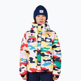Damen-Skijacke Rossignol JCC Allsnow Down jcc camo print