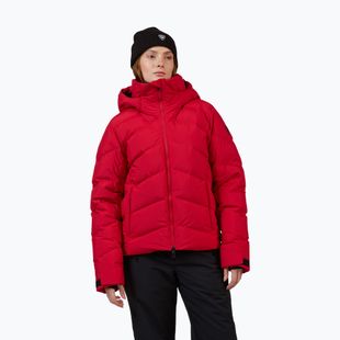 Damen-Skijacke Rossignol Wispile Ripstop Down ruby red