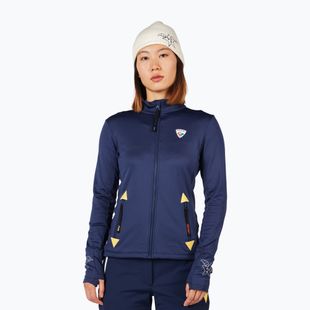 Damen-Ski-Sweatshirt Rossignol JCC Climi cosmic blue