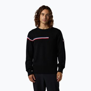 Herrenpullover Rossignol Odysseus Crew Merino black