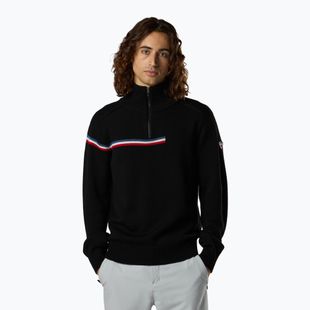 Herrenpullover Rossignol Odysseus Half Zip Merino black