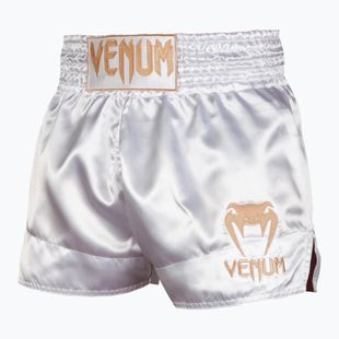 Trainings Shorts Herren Venum Classic Muay Thai white/gold