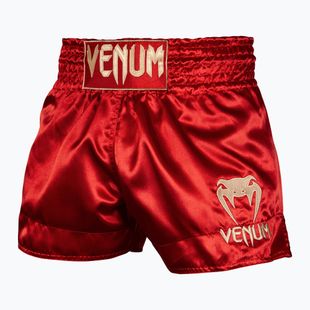 Trainings Shorts Herren Venum Classic Muay Thai bordeaux/gold