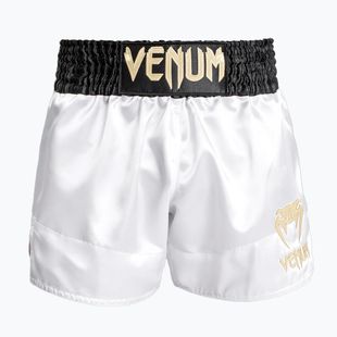 Herren Trainingsshorts Venum Classic Muay Thai weiß/gold/schwarz