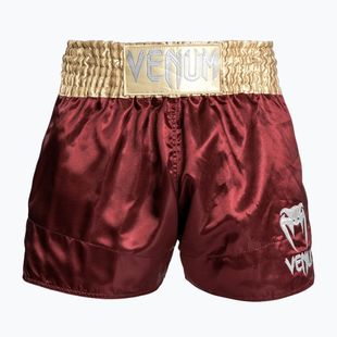 Herren-Trainingsshorts Venum Classic Muay Thai burgundy/gold/white