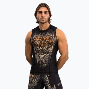 Rashguard Tank Top Venum Tiger Men'S Sleeveless Rashguard black/neon orange