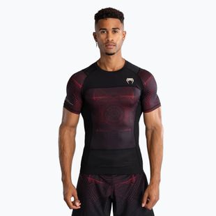 Rashguard Herren Venum G-Fit Air Men'S Short Sleeve Rashguard deep black/fire red